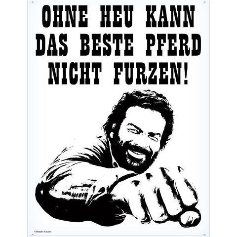 Cavallo Pugno - Targa in metallo - Bud Spencer®