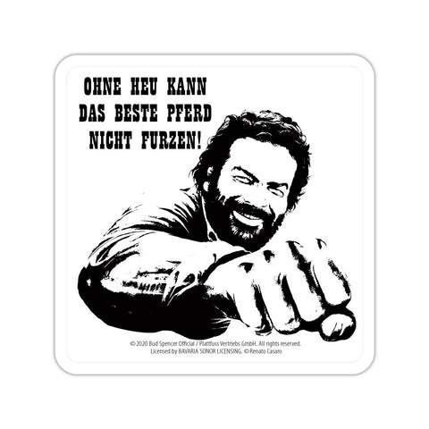 Faust Pferd - Untersetzer (10x10cm) - Bud Spencer®