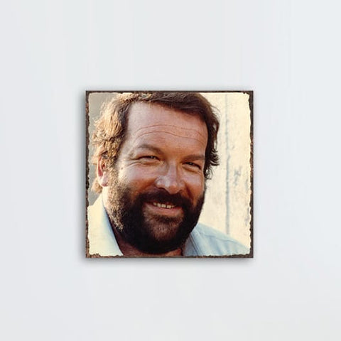 Bud Spencer Portrait 1 - MDF-Plate (20x20cm) - Bud Spencer®