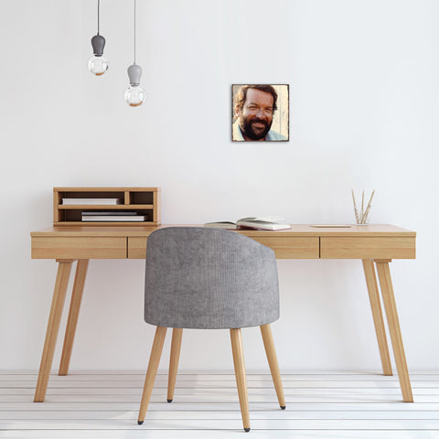 Bud Spencer Ritratto 1 - Piastra MDF (20x20cm) - Bud Spencer®