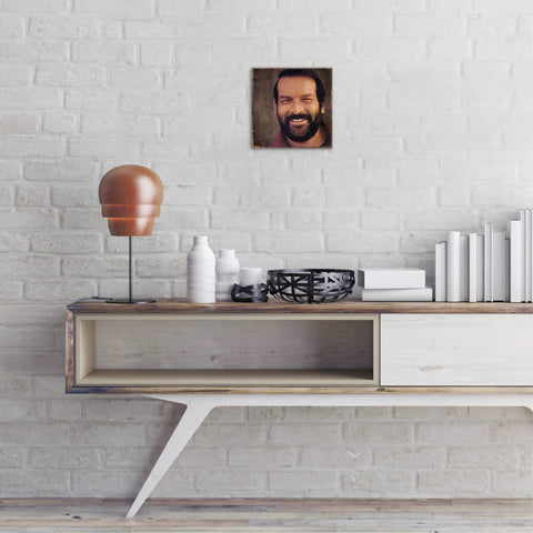 Bud Spencer Ritratto 2 - Piastra MDF (20x20cm) - Bud Spencer®